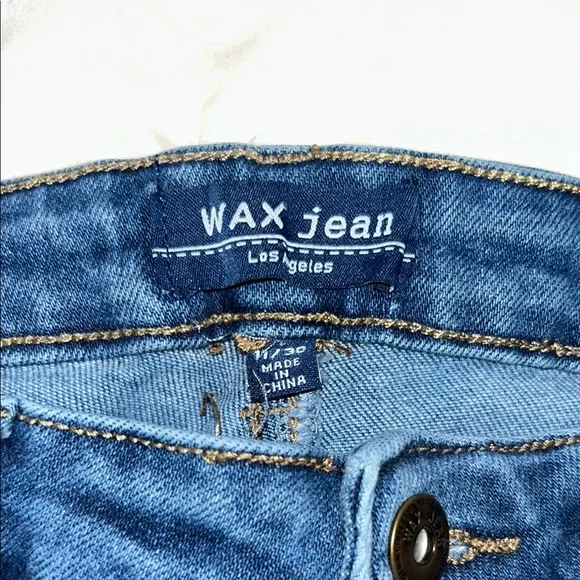 Wax Jean Blue Skinny Distressed Denim - Picture 4 of 4